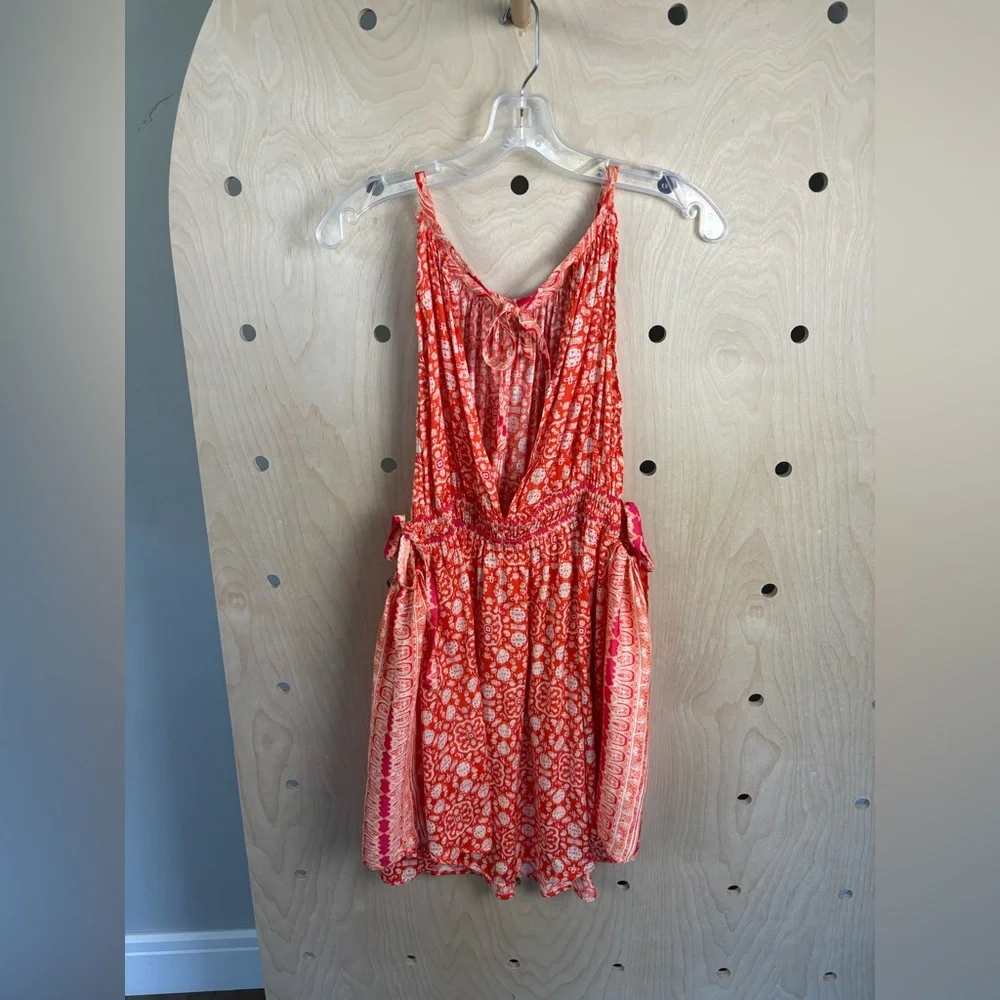 Free People Womens Mid Summers Day Printed Halter Tunic Top Large - Picture 6 of 8